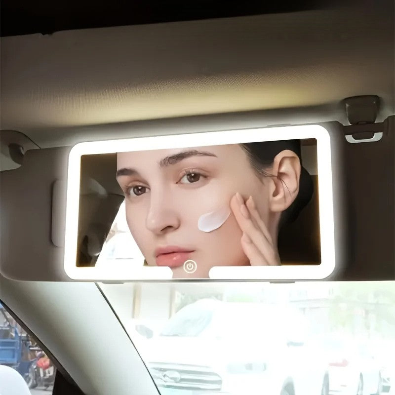 מראת איפור מוארת לרכב
