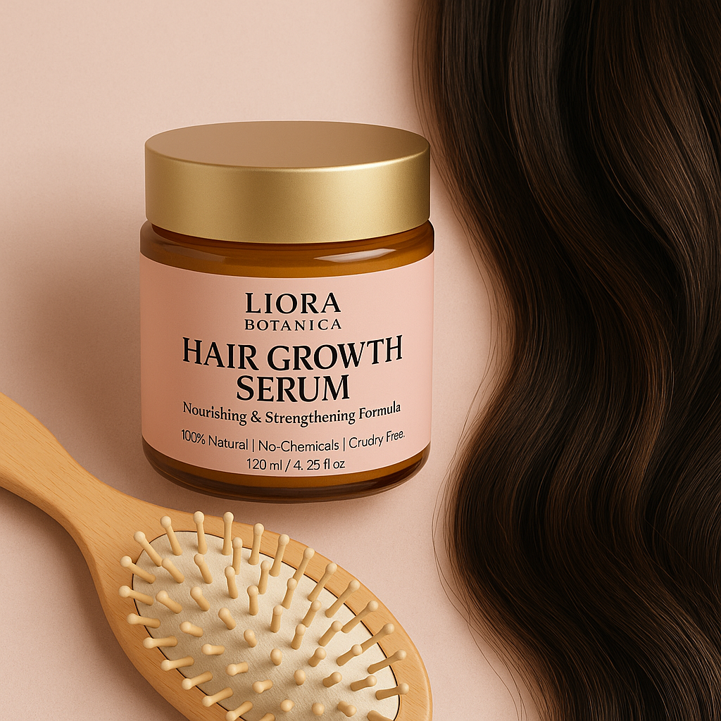 Liora Botanica | סרום לשיער לצמיחה טבעית ומראה מלא ובריא