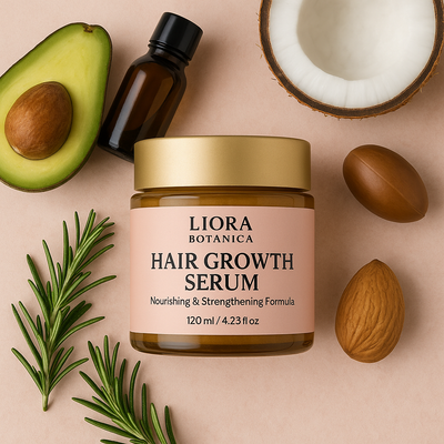 Liora Botanica | סרום לשיער לצמיחה טבעית ומראה מלא ובריא