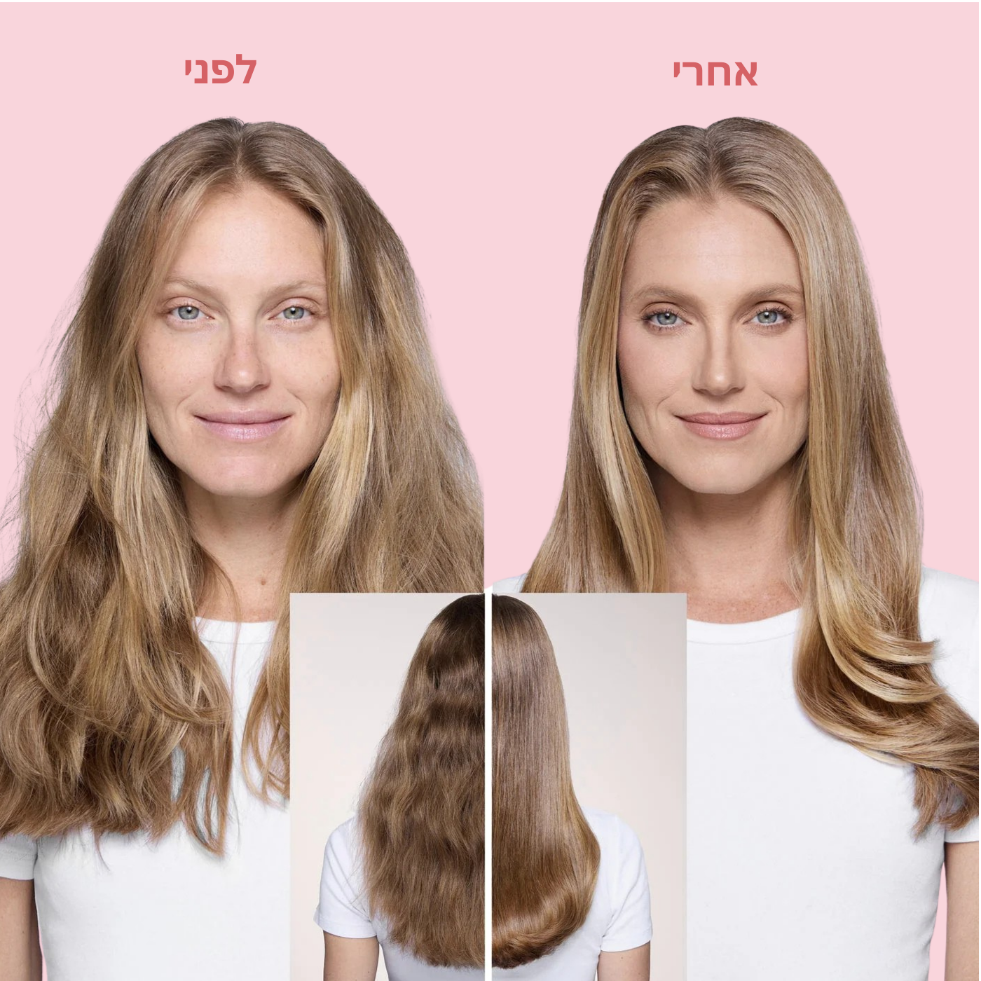 מברשת תרמית 3-ב-1 פרו עם יונים שליליים ושני גופי חימום